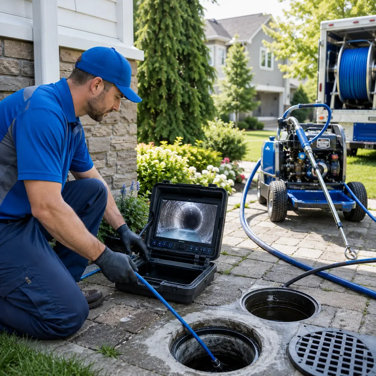 Outdoor drain cleaning professionals serving Long Grove, IA